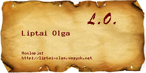 Liptai Olga névjegykártya